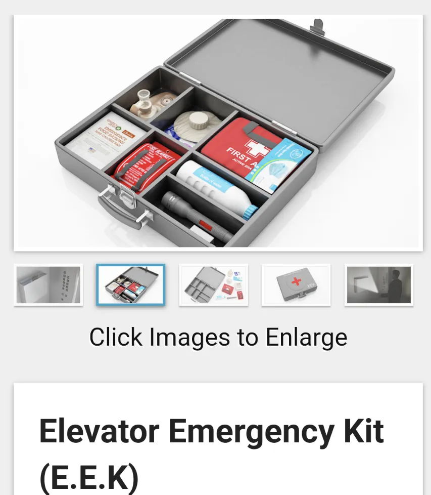 Elevator Emergency Kit 