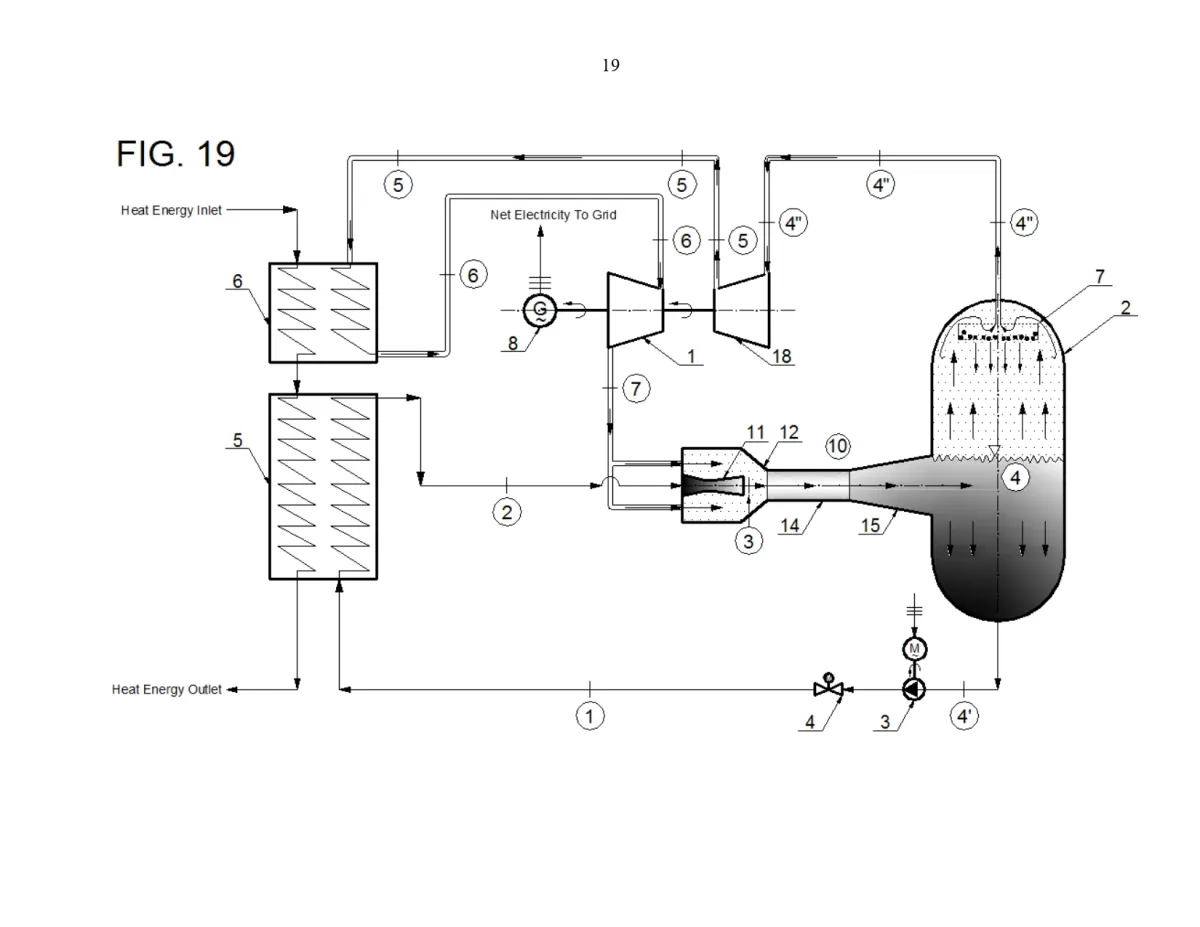 Modified Rankine Cycle Without Heat Rejection, Driven by a Wet-Vapor-Region Thermocompressor