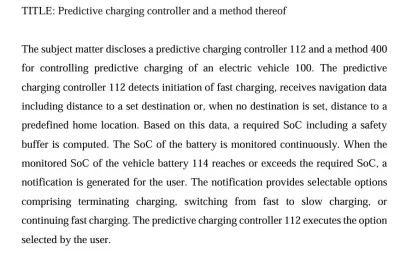 Predictive charging controller for electric vehicles